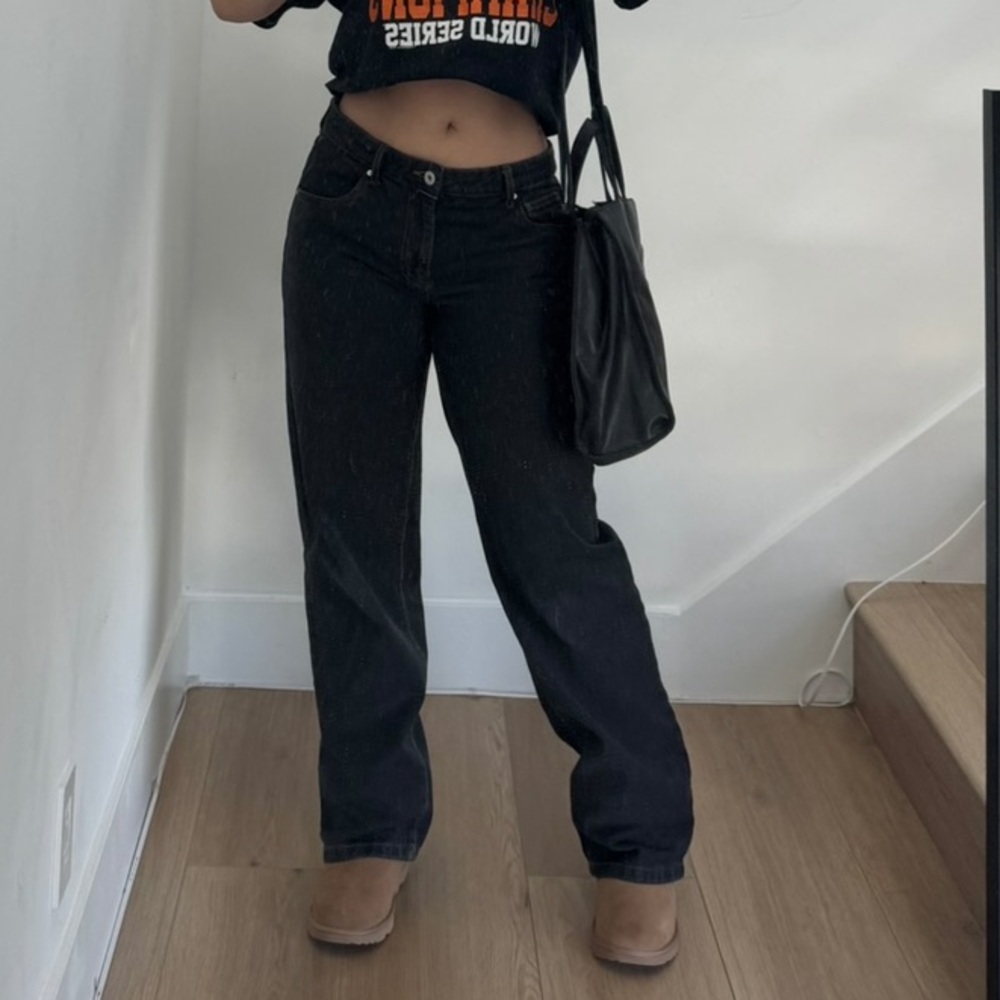Cotton On Black Low Rise Jeans